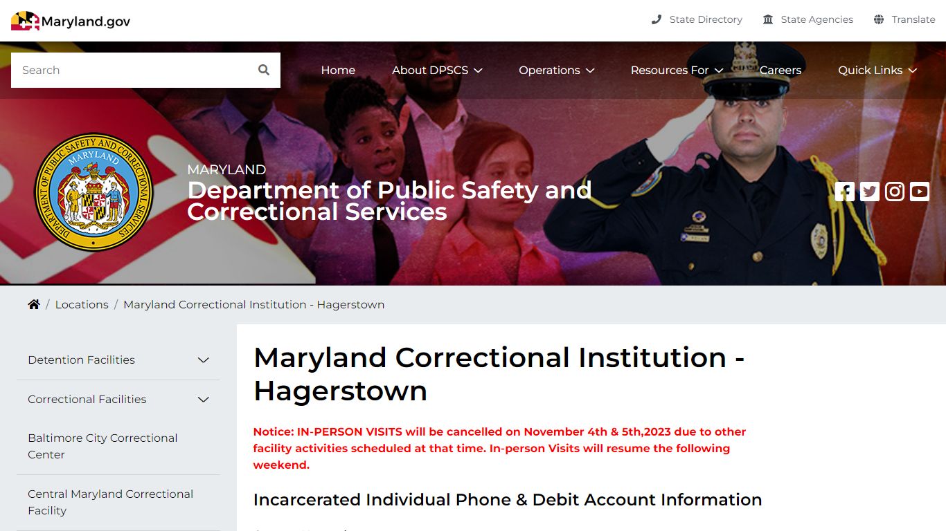 DPSCS - Maryland Correctional Institution - Hagerstown